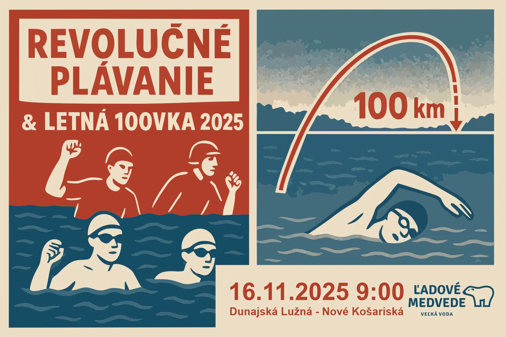 Revolučné plávanie a vyhodnotenie Letnej 100